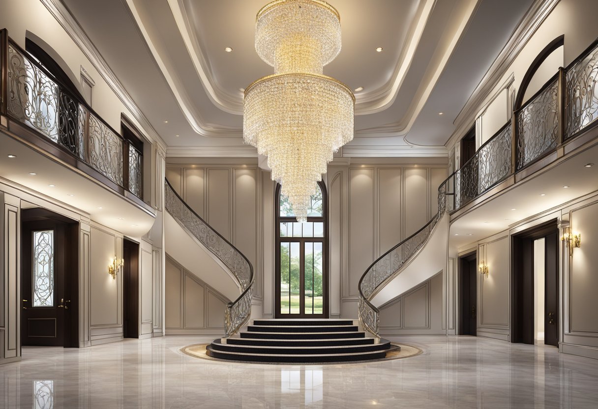 Crystal Chandeliers for Foyer Spaces: Enhancing Entryway Luxuriousness