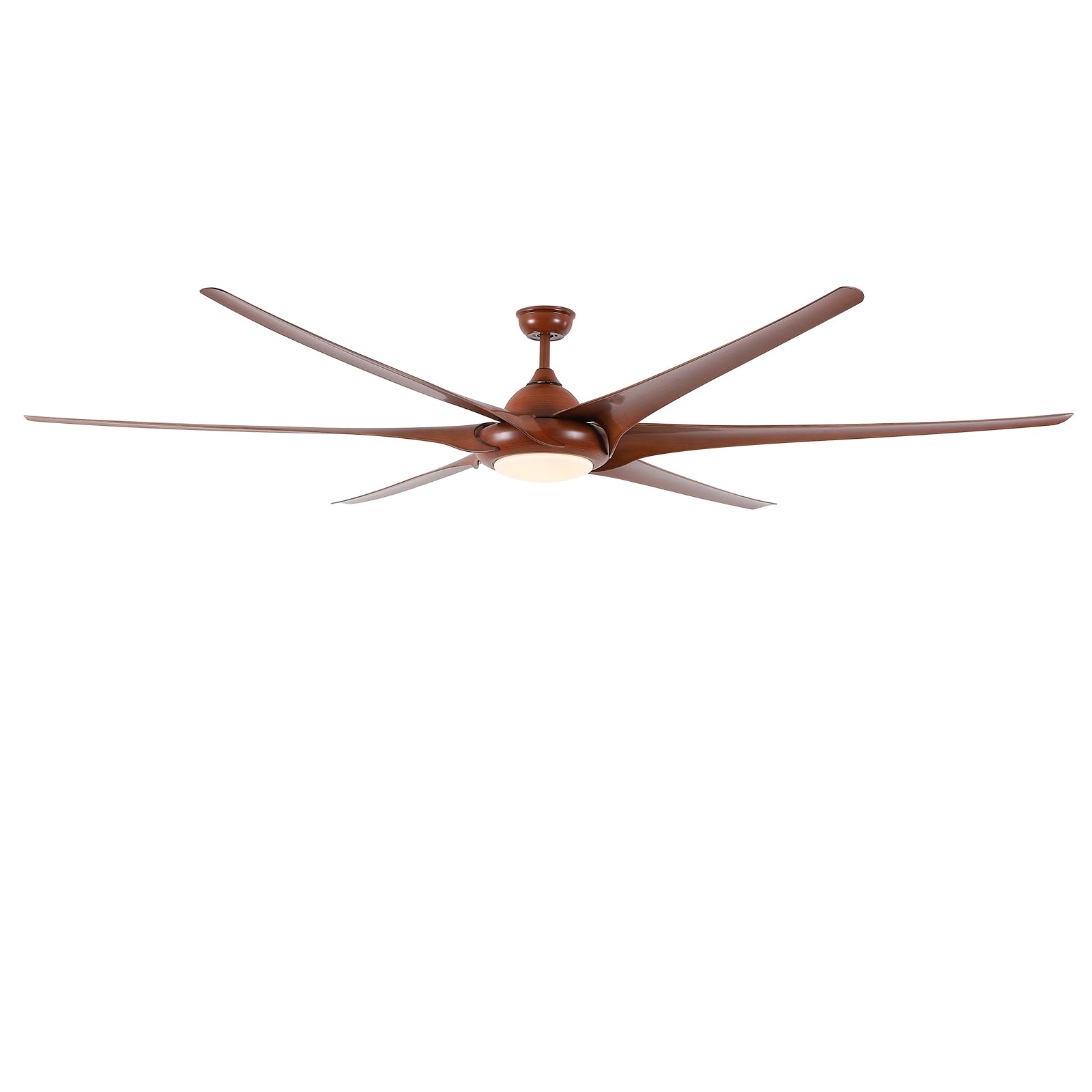 100" LED Ceiling Fans Light With 6-Blades Reversible Blades with Remote Control in wooden