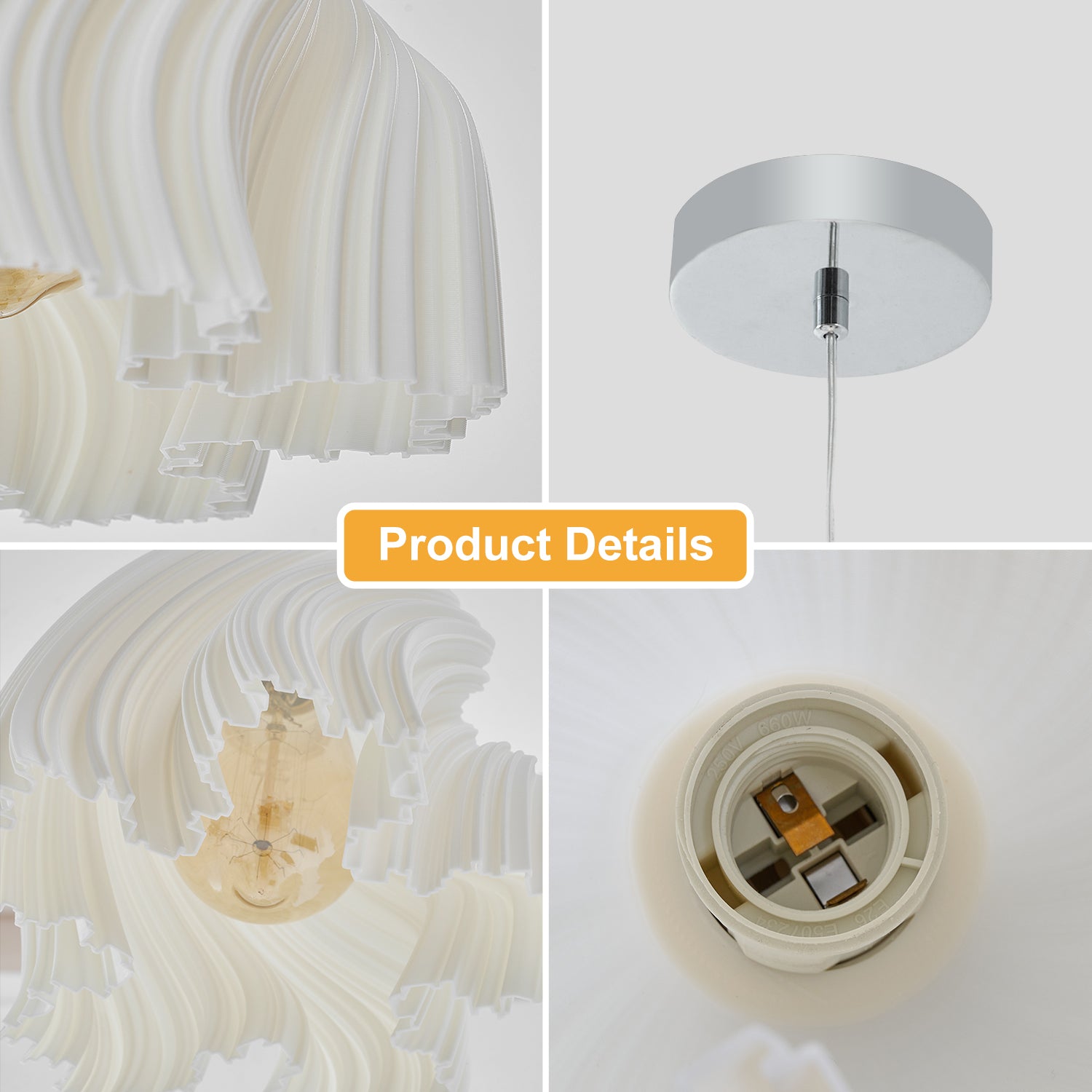 Modern Simple Three-dimensional Petal Design Chandeliers