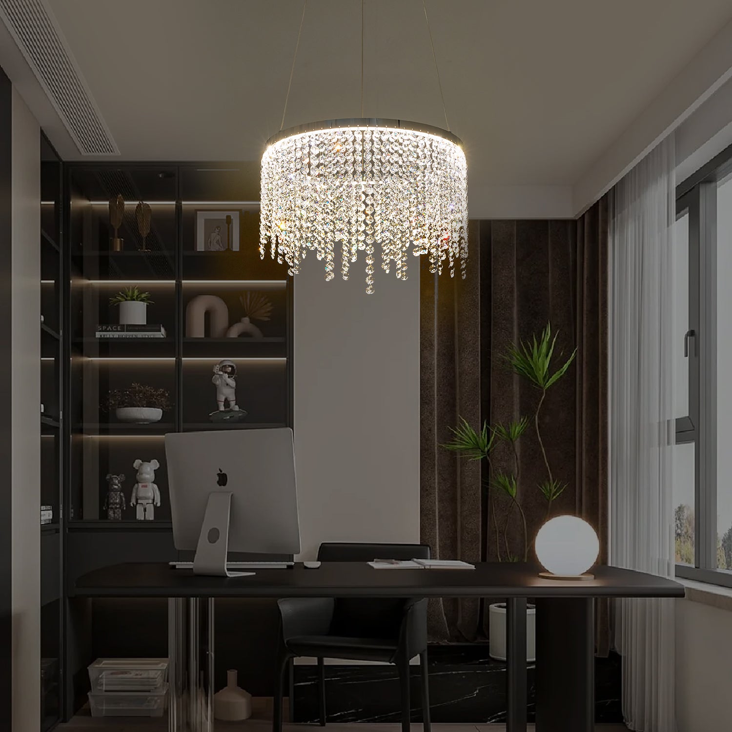 Modern Pendant Light Fancy Hanging Ceiling Lamps Luxury Crystal Chandelier