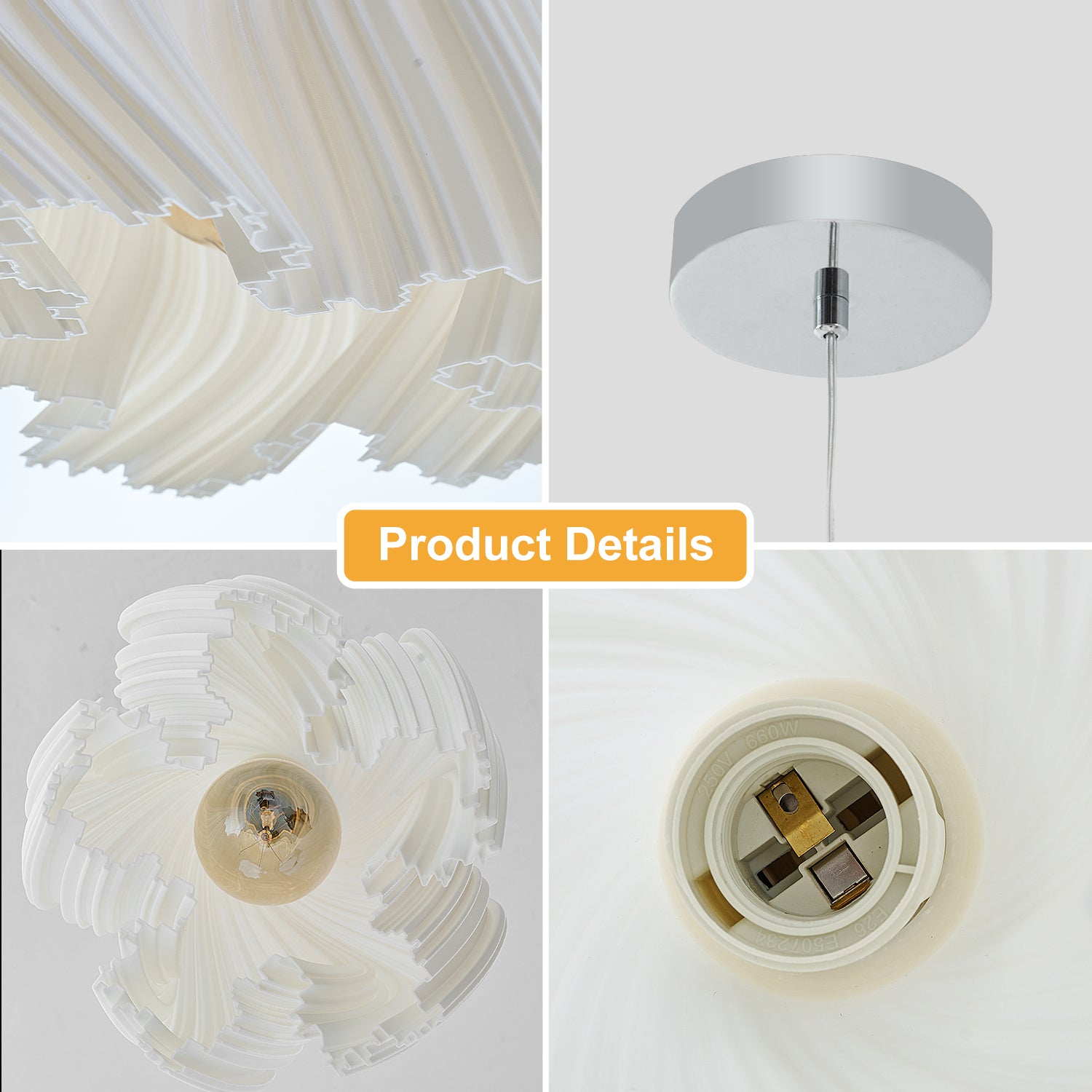 Modern Three-dimensional Petal Design Chandeliers  (Two outfit)