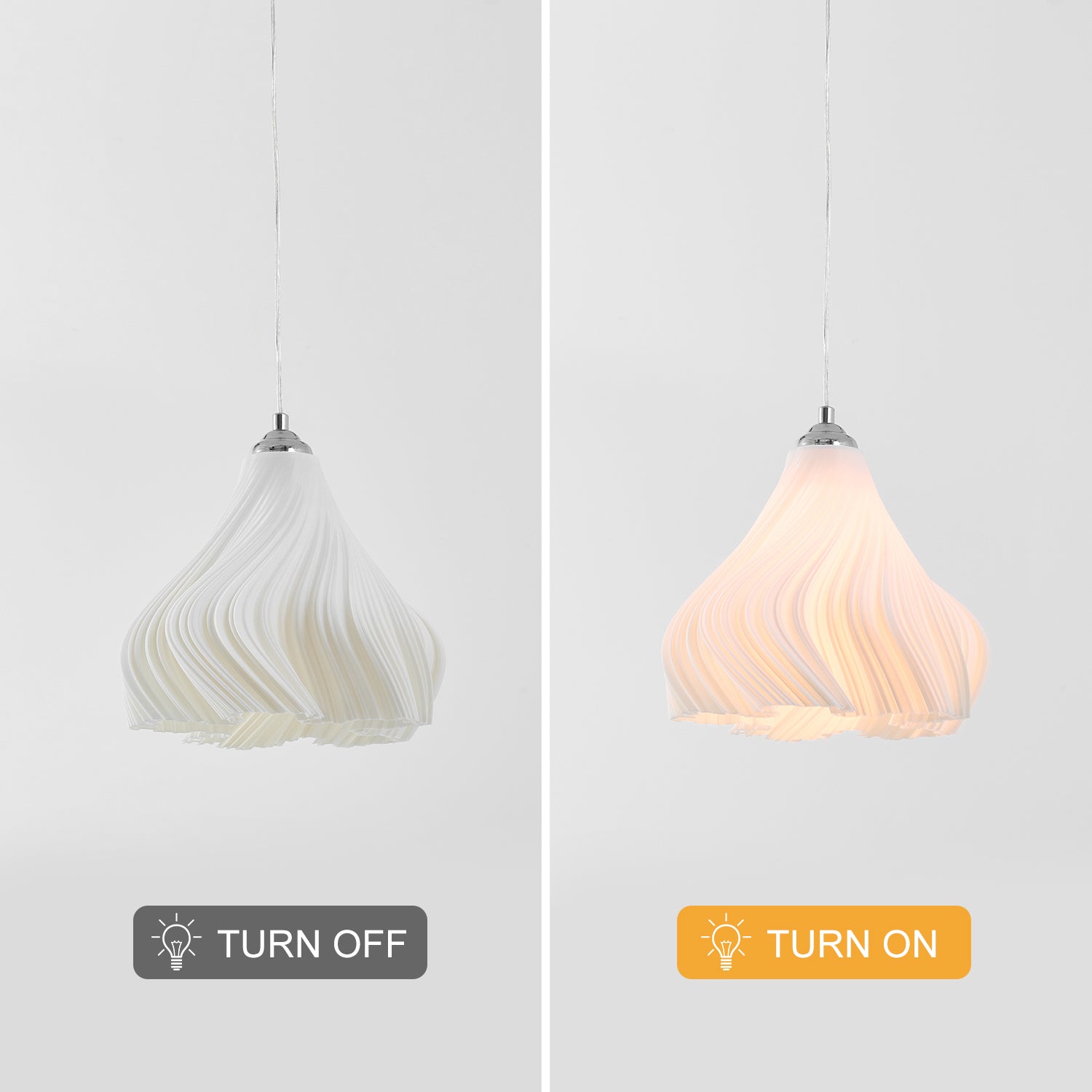 Modern Three-dimensional Petal Design Chandeliers  (Two outfit)