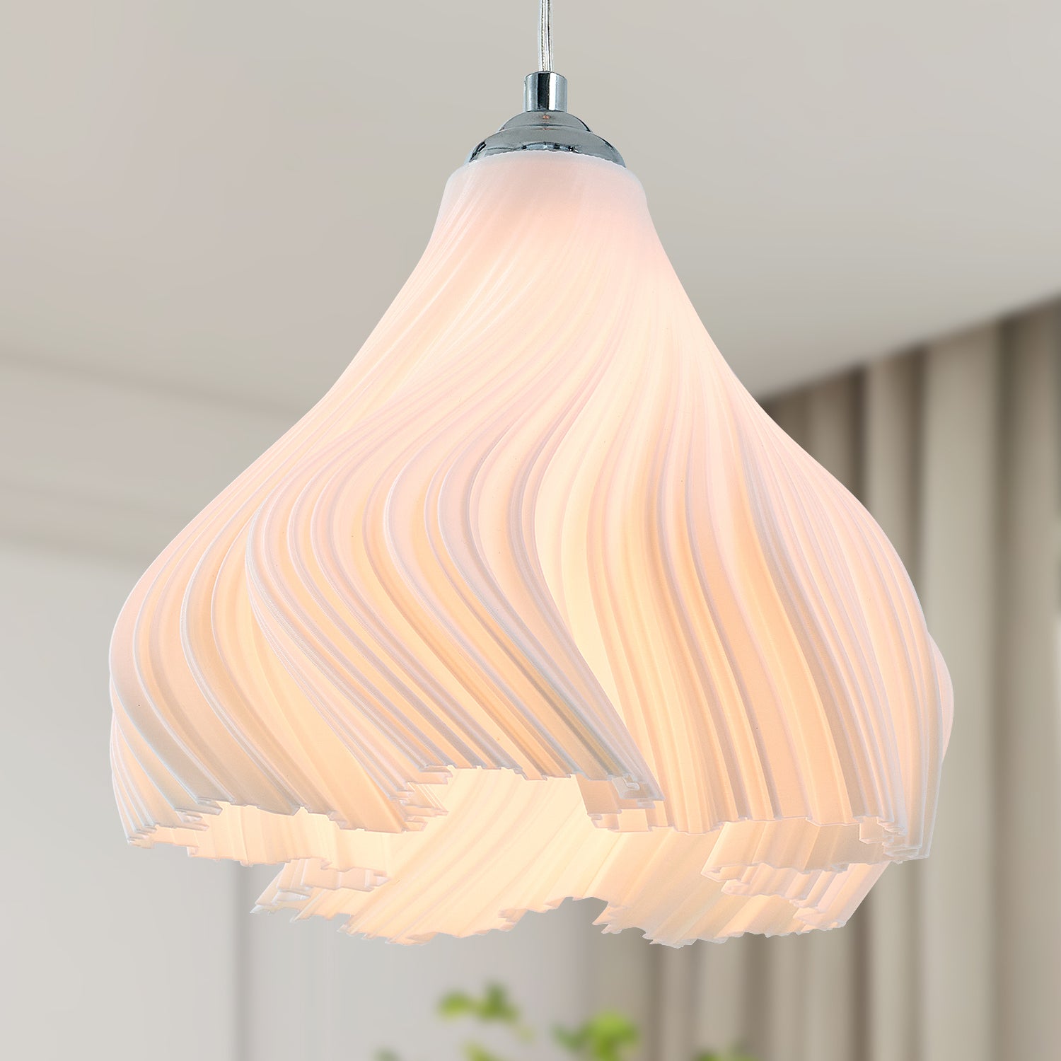 Modern Three-dimensional Petal Design Chandeliers  (Two outfit)