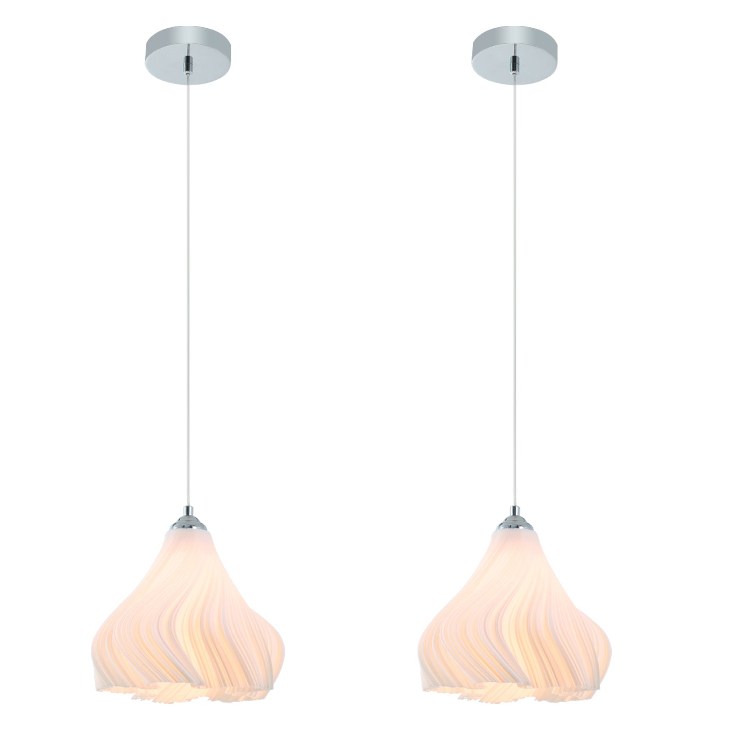 Modern Three-dimensional Petal Design Chandeliers  (Two outfit)