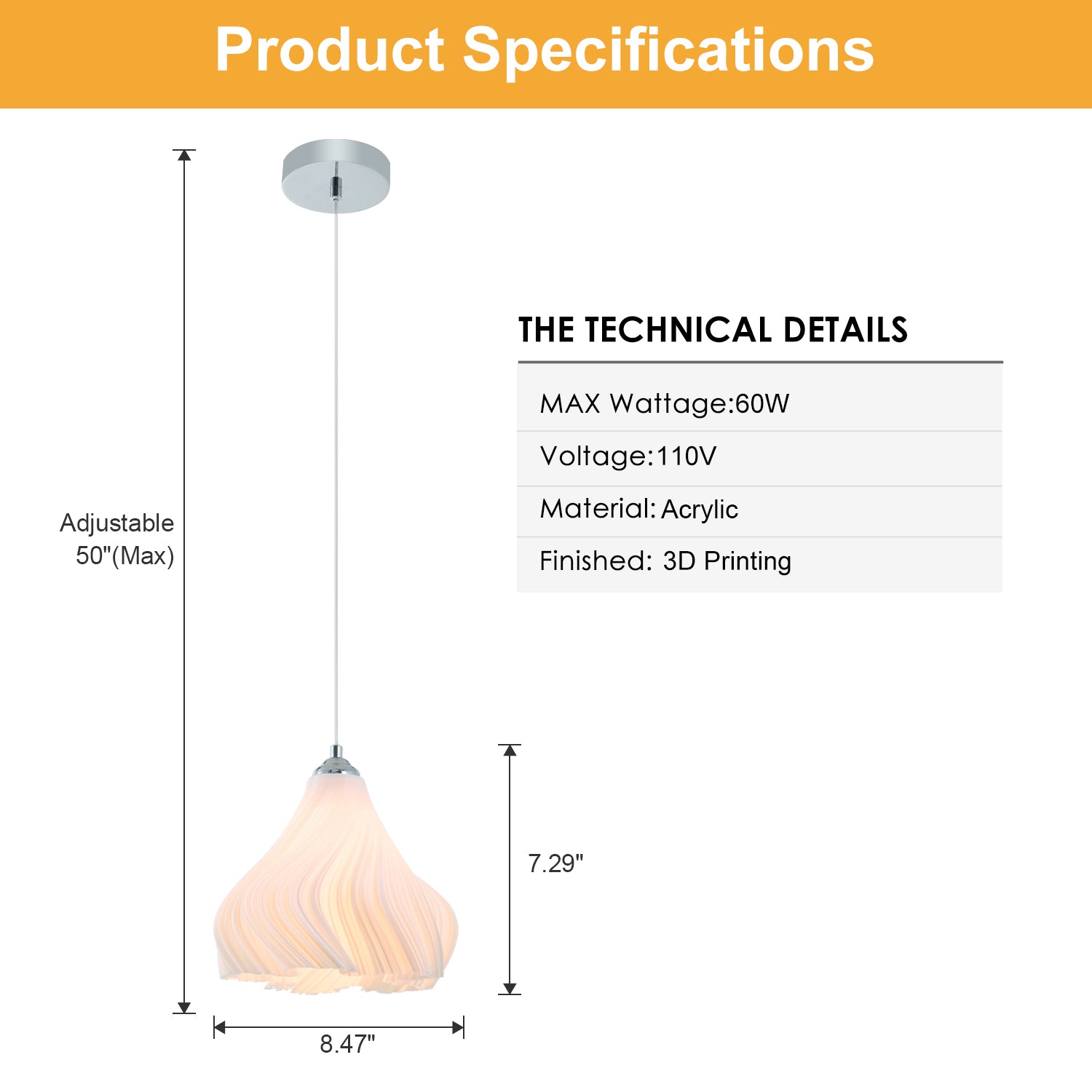 Modern Three-dimensional Petal Design Chandeliers  (Two outfit)