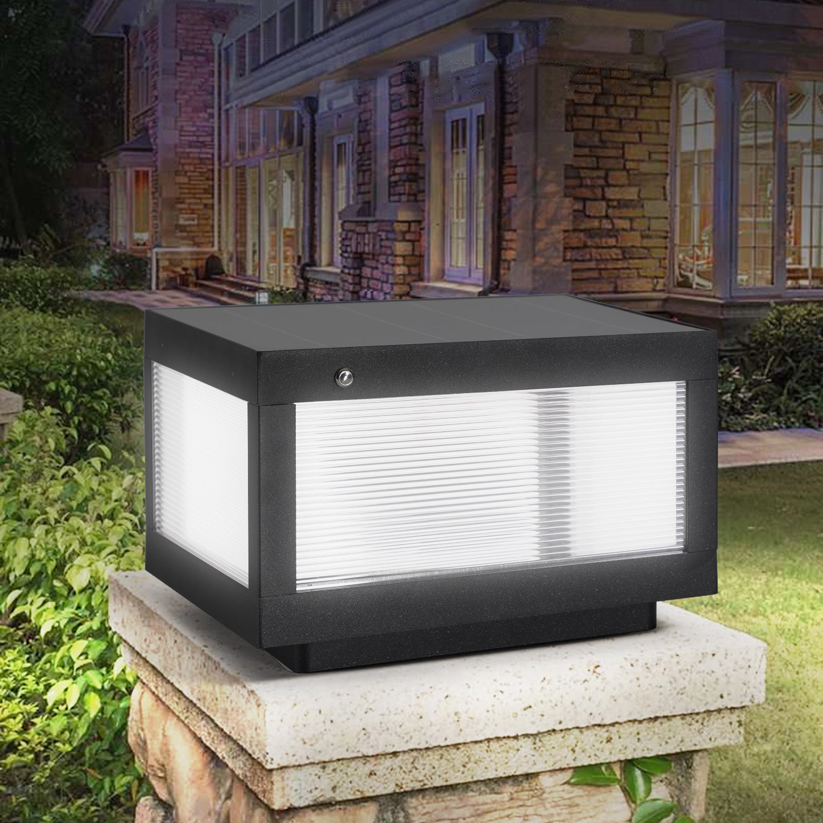 Modern Solar Wall Lamp With Dimmable LED IP65 Waterproof