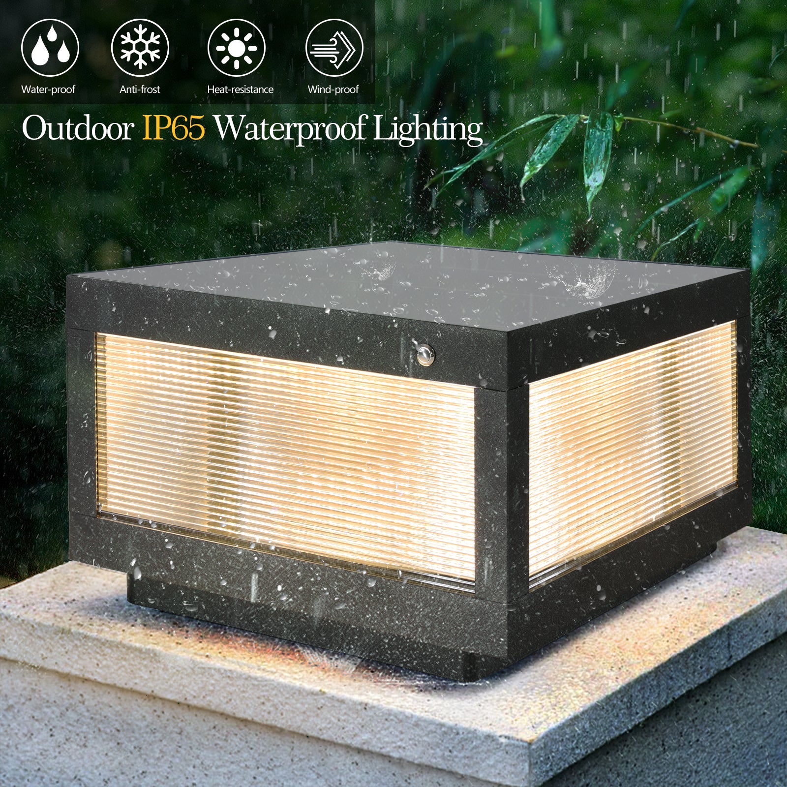 Modern Solar Wall Lamp With Dimmable LED IP65 Waterproof