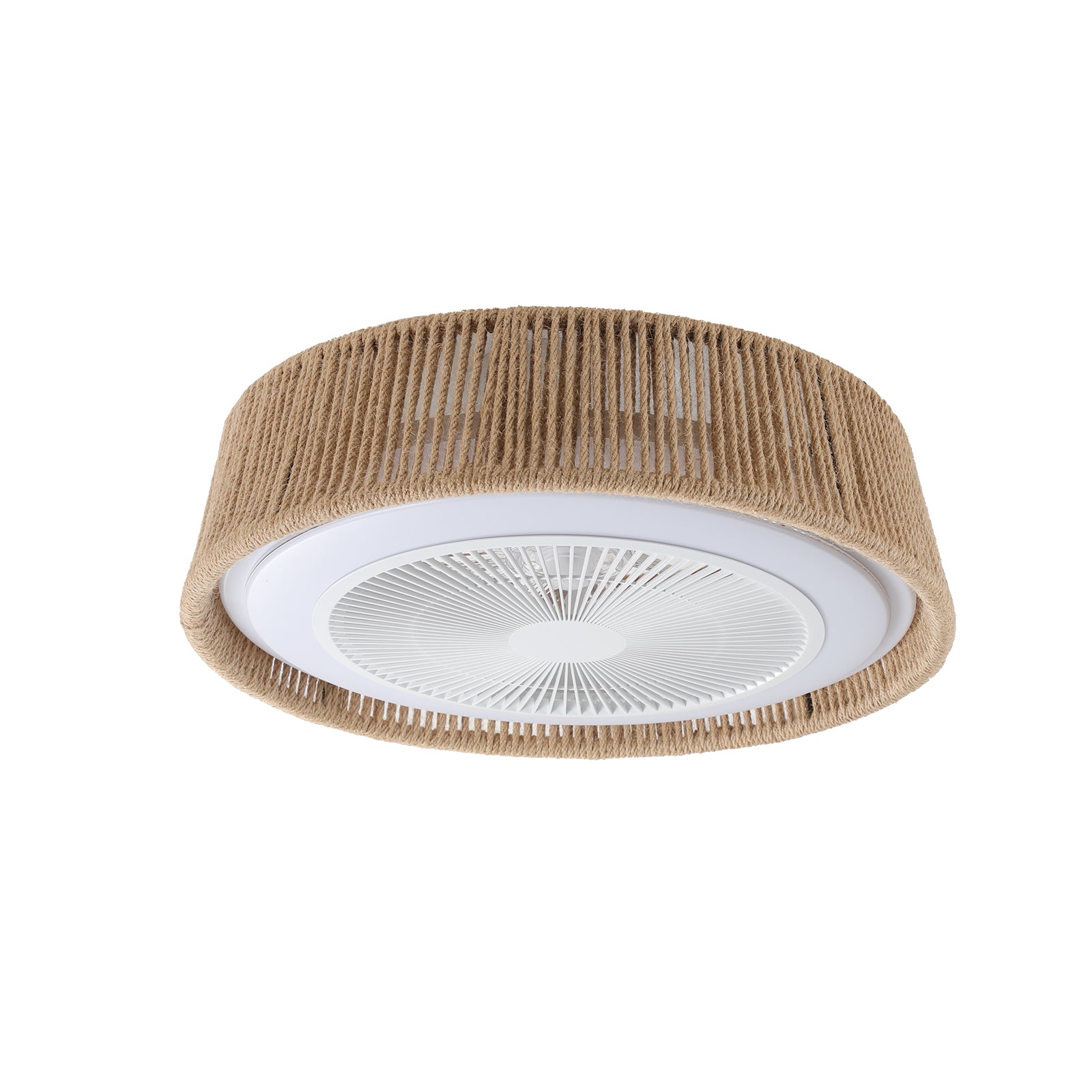 Bohemian style LED Dimmable Ceiling Light With Built-In Fan Remote Control